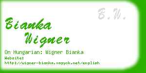 bianka wigner business card
